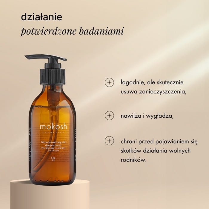 Mokosh Odżywczo nawilżający żel do mycia twarzy figa 200ml