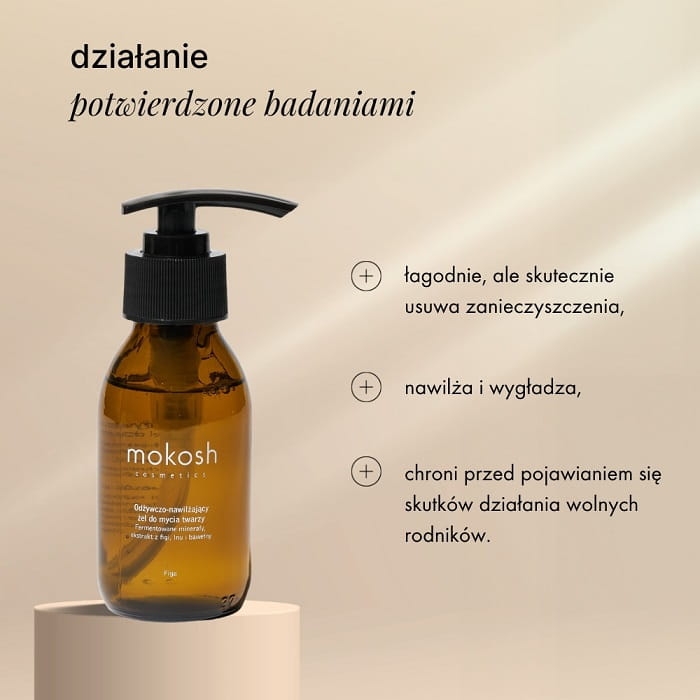 Mokosh Odżywczo nawilżający żel do mycia twarzy figa 90ml