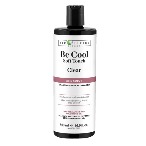 Bioelixire expert be cool soft touch Kwasowa farba do włosów bez amoniaku clear 500ml