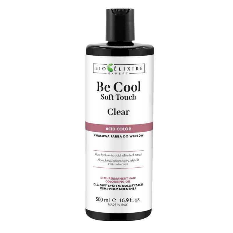 Bioelixire expert be cool soft touch Kwasowa farba do włosów bez amoniaku clear 500ml.jpg