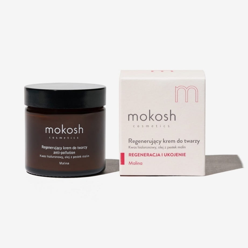 Mokosh Regenerujący krem do twarzy anti-pollution malina 60ml