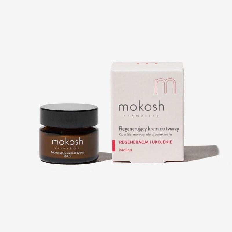Mokosh Regenerujący krem do twarzy anti-pollution malina mini 15ml