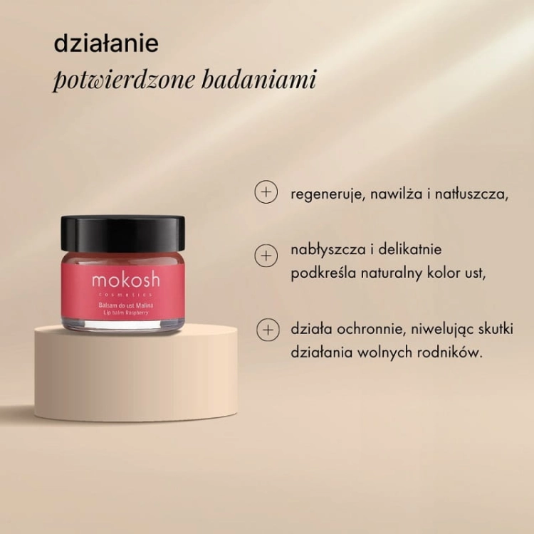 Mokosh Balsam do ust malina 15ml