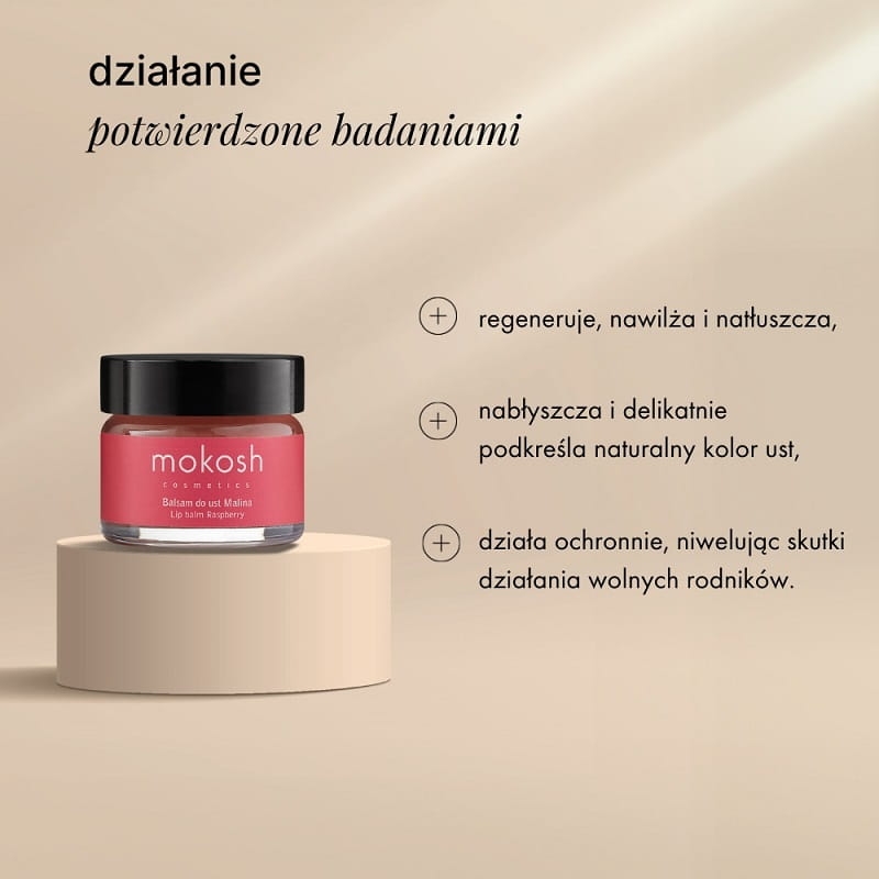 Mokosh Balsam do ust malina 15ml