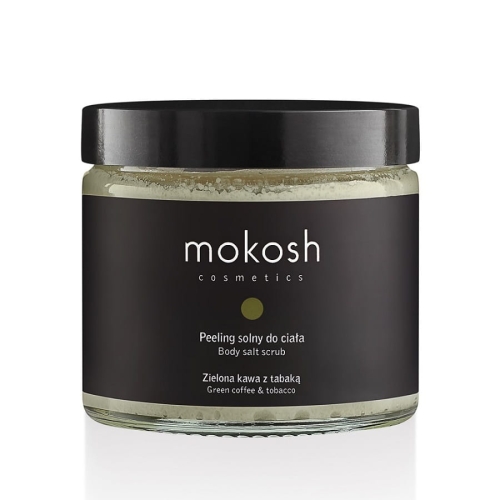 Mokosh Peeling solny do ciała zielona kawa z tabaką 300g