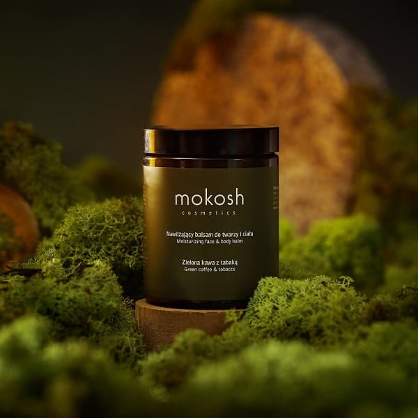 Mokosh Nawilżający balsam do twarzy i ciała zielona kawa z tabaką 180ml