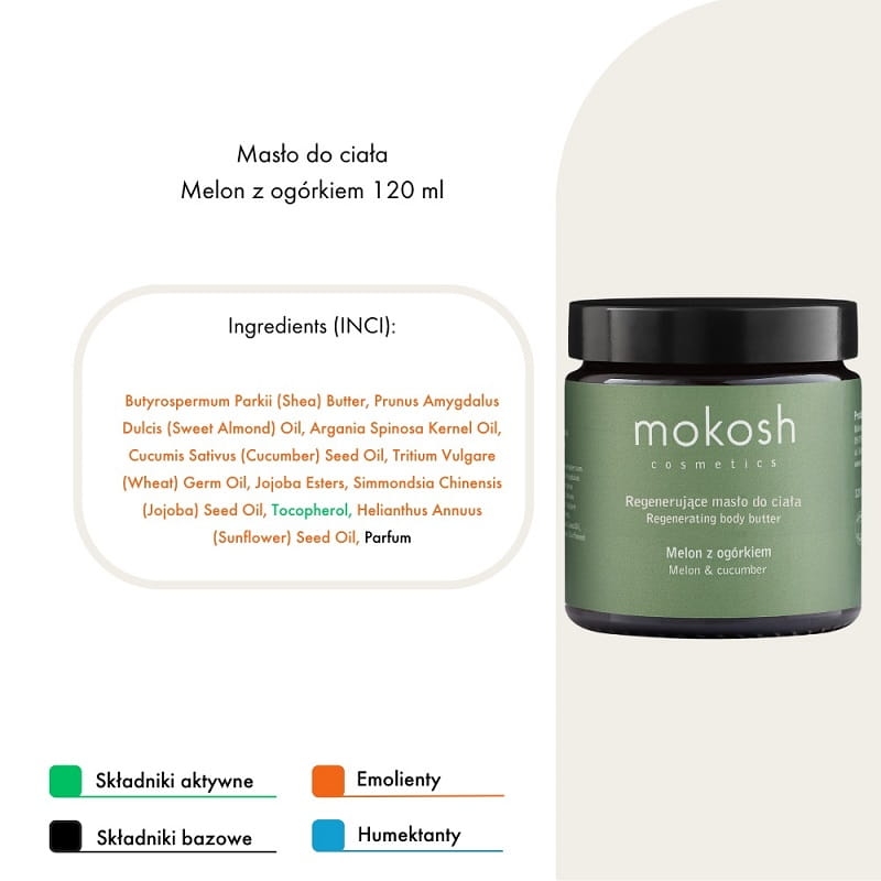 Mokosh Masło do ciała melon z ogórkiem 120ml