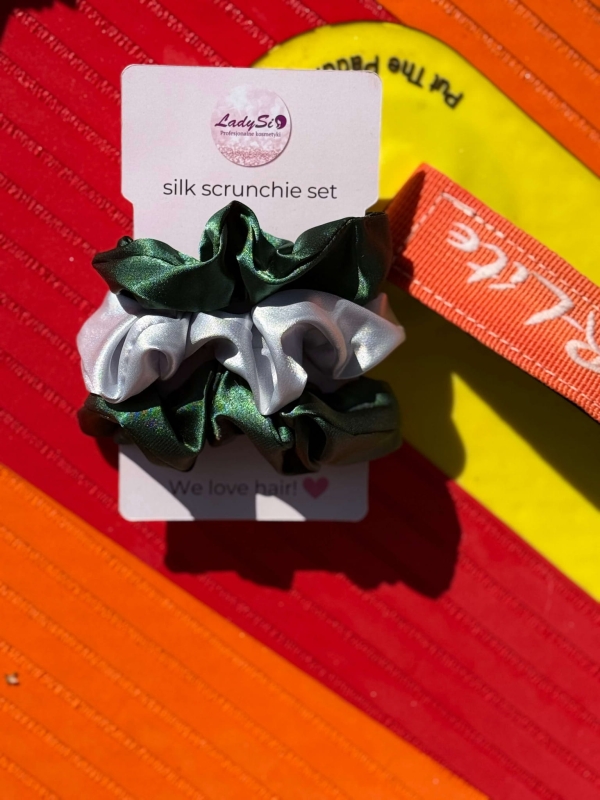 Silk scrunchie set Jedwabne gumki do włosów zestaw 3 sztuki.jpg