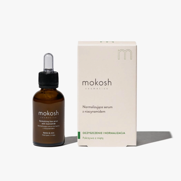 Mokosh Normalizujące serum z niacynamidem pokrzywa z miętą 30ml