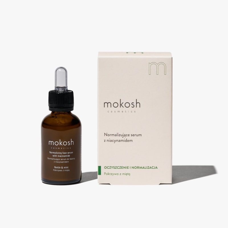 Mokosh Normalizujące serum z niacynamidem pokrzywa z miętą 30ml