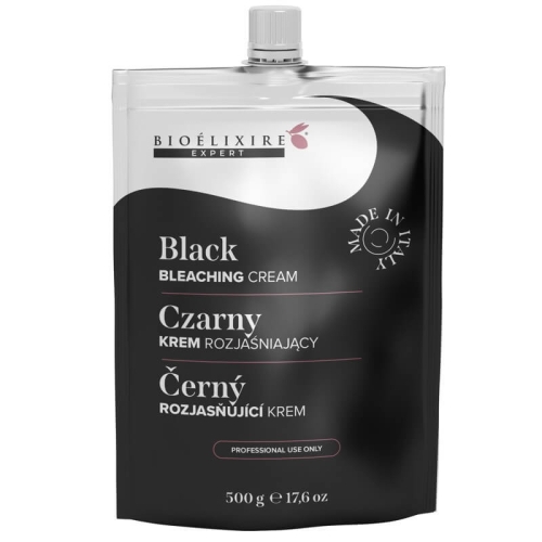 Bioelixire black Czarny rozjaśniacz do włosów w kremie 500g