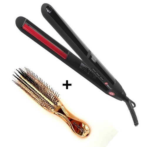 Upgrade infrared slim Prostownica do włosów z technologią podczerwieni + szczotka Borovsky scalp champagne.jpg