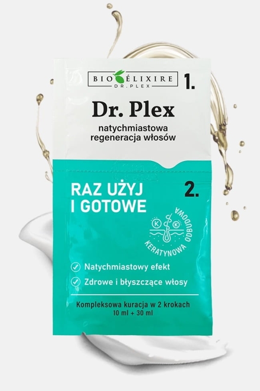 Bioelixire dr. Plex Jednorazowy zabieg odbudowujący włosy 1x10ml i 1x30ml
