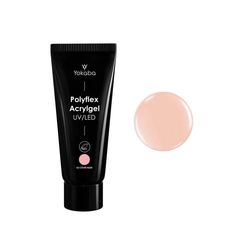 Yokaba acrylgel polyflex Akrylożel do paznokci 02 cover nude 60g