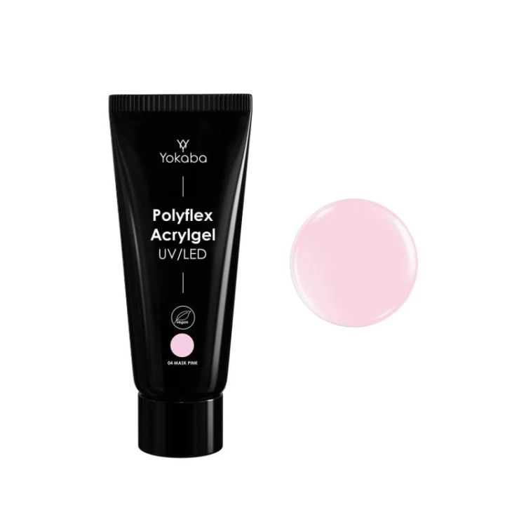 Yokaba acrylgel polyflex Akrylożel do paznokci 04 mask pink 60g