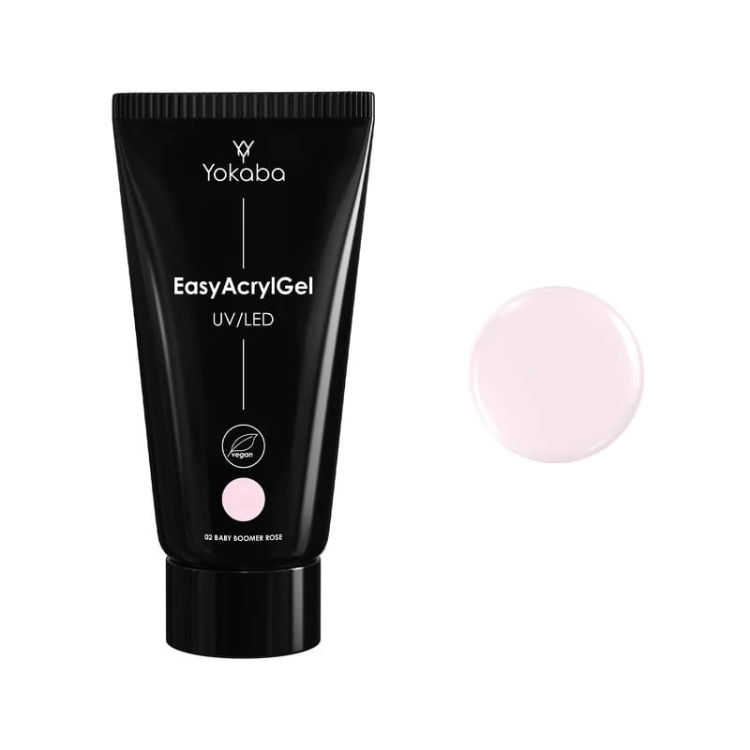 Yokaba easyacrylgel Akrylożel do paznokci 02 baby boomer rose 50ml