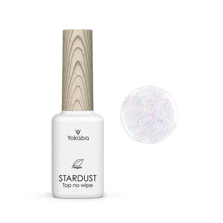 Yokaba top no wipe 02 stardust holo Top do paznokci 12ml