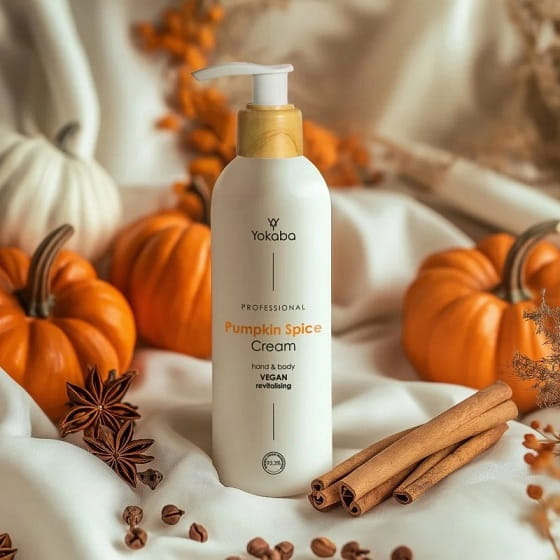 Yokaba pumpkin spice cream hand&body Nawilżający krem do ciała i dłoni 240ml