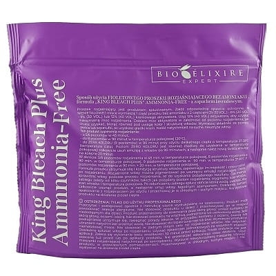 Bioelixire king bleach plus ammnonia-free Rozjaśniacz do włosów bez amoniaku 500g
