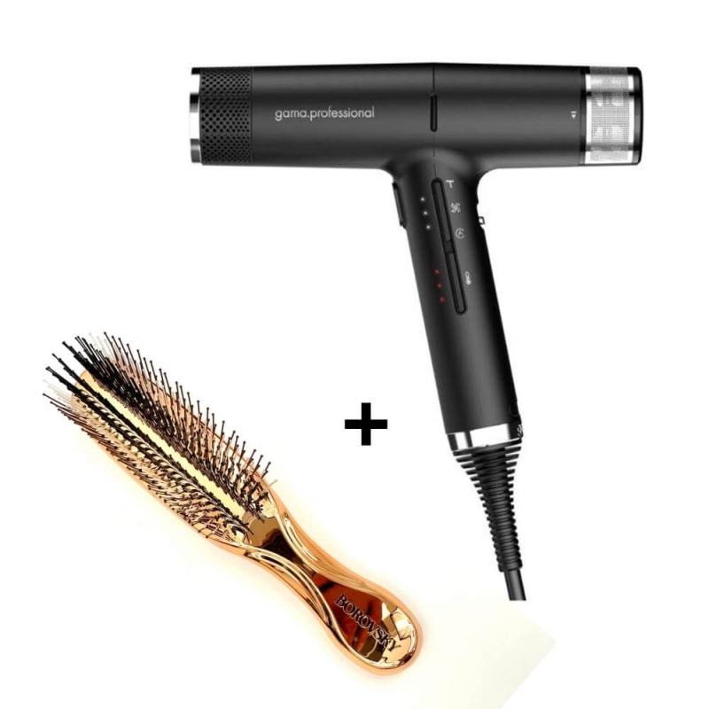 GA.MA iq 3 perfetto Suszarka do włosów z ozonem i dyfuzorem 1600-2000w czarna + szczotka Borovsky scalp brush.jpg