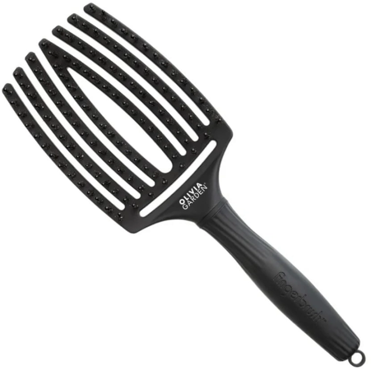 olivia garden finger brush large black włosie dzik i nylon.jpg