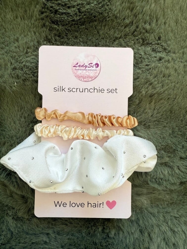 Silk scrunchie set Jedwabne gumki do włosów zestaw 3 sztuki.jpg