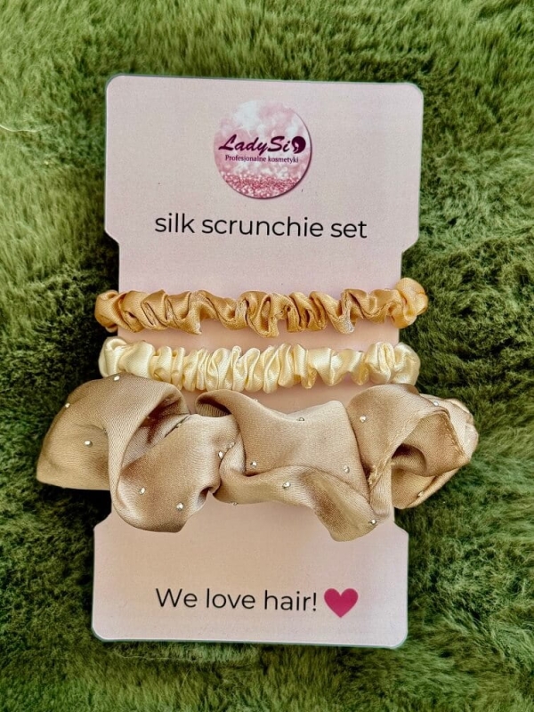 Silk scrunchie set Jedwabne gumki do włosów zestaw 3 sztuki.jpg
