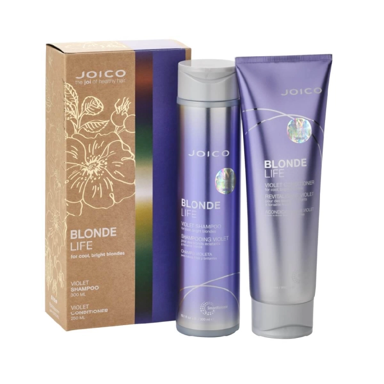 Joico blonde life violet Zestaw Szampon 300ml Odżywka 250ml do włosów blond.jpg