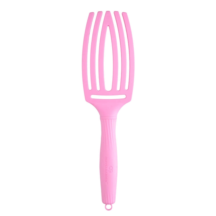 Olivia Garden finger brush Szczotka rozczesująco-masująca włosie dzika i nylon pink tokyo