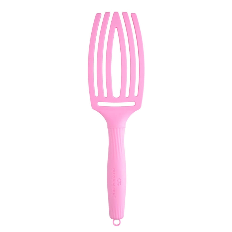 Olivia Garden finger brush Szczotka rozczesująco-masująca włosie dzika i nylon pink tokyo