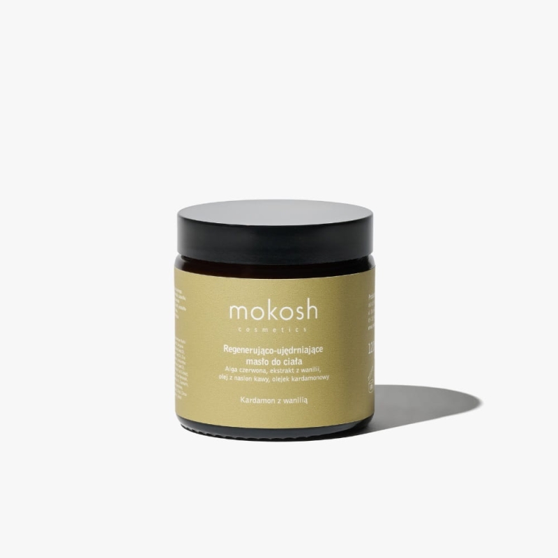 Mokosh Masło do ciała regenerująco ujędrniające kardamon z wanilią 120ml
