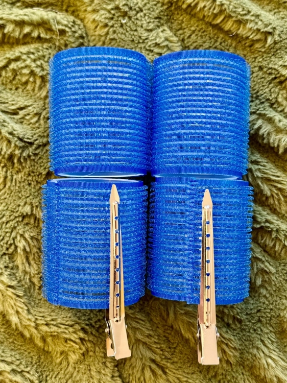 Wałki na rzepy 50mm 4 sztuki niebieskie z 2 klipsami.jpg
