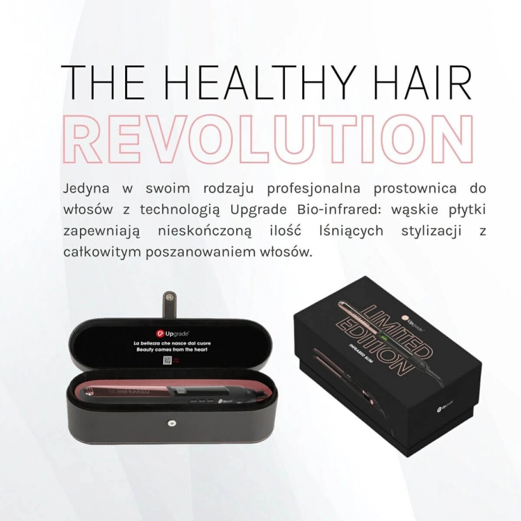 Upgrade bio-infrared UG90ELE Różowa prostownica do włosów z technologią podczerwieni wąska.jpg