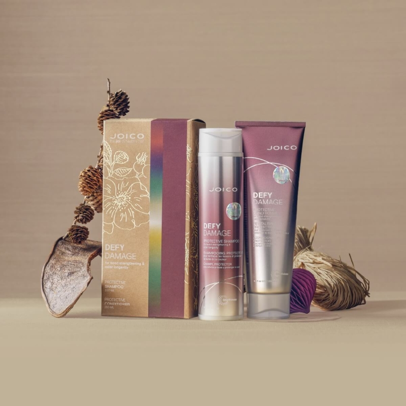 JOICO DEFY DAMAGE ZESTAW szampon 300ml + odżywka do włosów zniszczonych 250ml.jpg