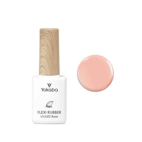 Yokaba flexi rubber uv/led Baza hybrydowa do paznokci 02 cover beige 7ml.jpg