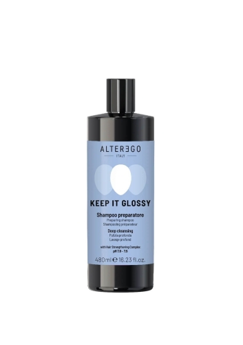 Alter ego keep it glossy preparing Szampon przygotowujący włosy do zabiegów 480ml.jpg