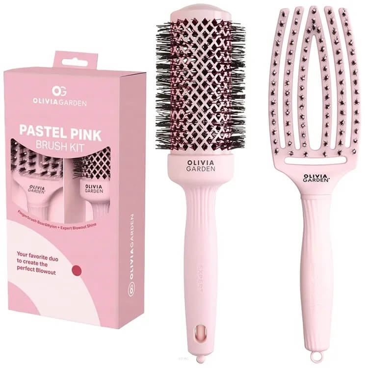 Olivia Garden pastel pink brush kit Zestaw 2 szczotek do stylizacji włosów.jpg