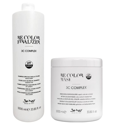 Be hair be color Zestaw do włosów farbowanych Szampon 1000ml Maska 1000ml
