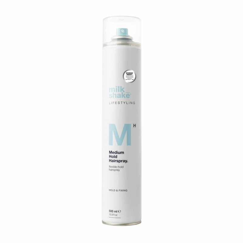Milk shake lifestyling medum Elastyczny lakier do włosów średnie utrwalenie 500ml.jpg