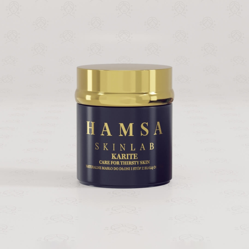 Hamsa skin lab karite Naturalne masło do dłoni i stóp z białą oliwką 80g.jpg