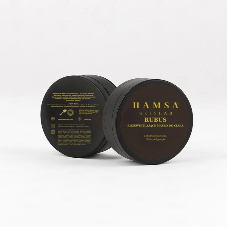 Hamsa skin lab rubus Rozświetlające masło do ciała z drobinkami złota 200ml.jpg