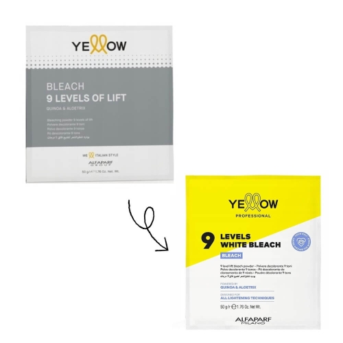 YELLOW Bleaching Rozjaśniacz Puder rozjaśniający do 9 tonów - saszetka 50g