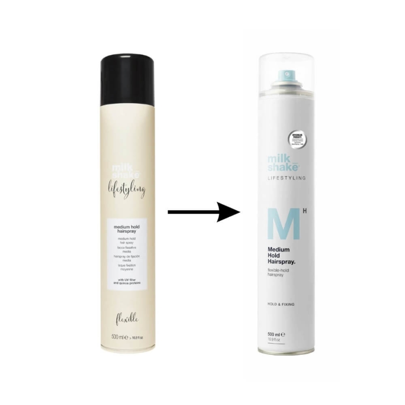 Milk shake lifestyling medium Elastyczny lakier do włosów średnie utrwalenie 500ml.jpg