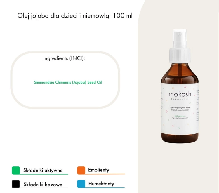 Mokosh Olejek jojoba dla dzieci i niemowląt 100ml