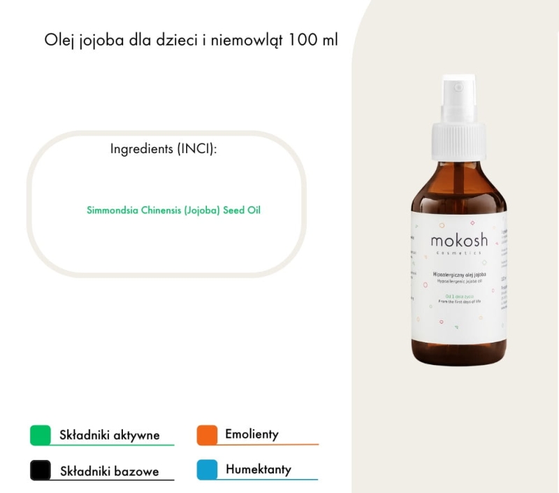 Mokosh Olejek jojoba dla dzieci i niemowląt 100ml