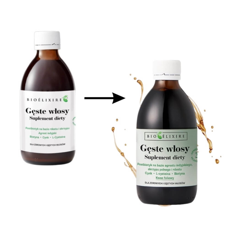 Bioelixire Gęste włosy Suplement diety przeciw wypadaniu włosów 300ml.jpg