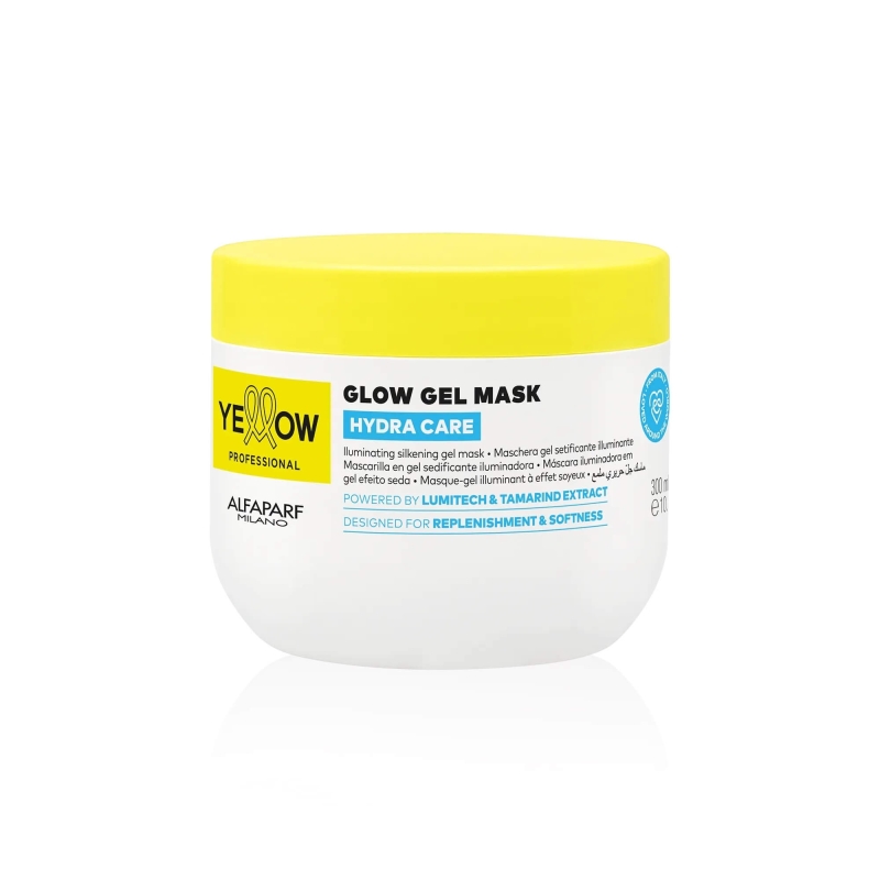 Yellow glow Żelowa maska rozświetlająco nawilżająca do każdego rodzaju włosów 300ml.jpg