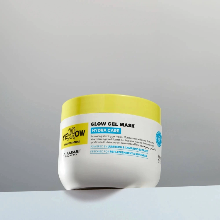 Yellow glow Żelowa maska rozświetlająco nawilżająca do każdego rodzaju włosów 300ml.jpg