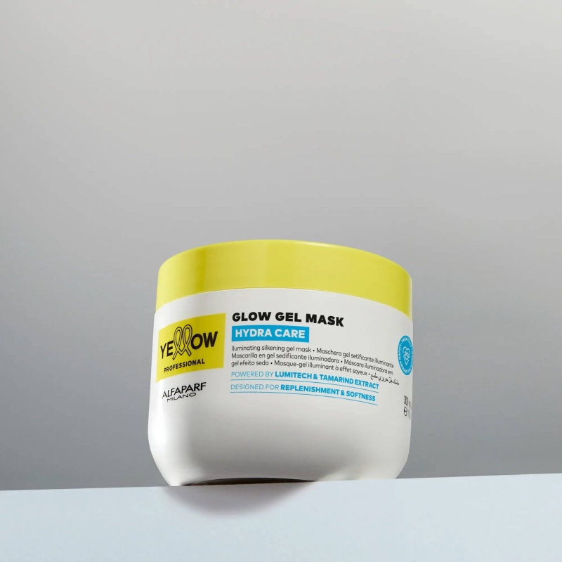 Yellow glow Żelowa maska rozświetlająco nawilżająca do każdego rodzaju włosów 300ml.jpg