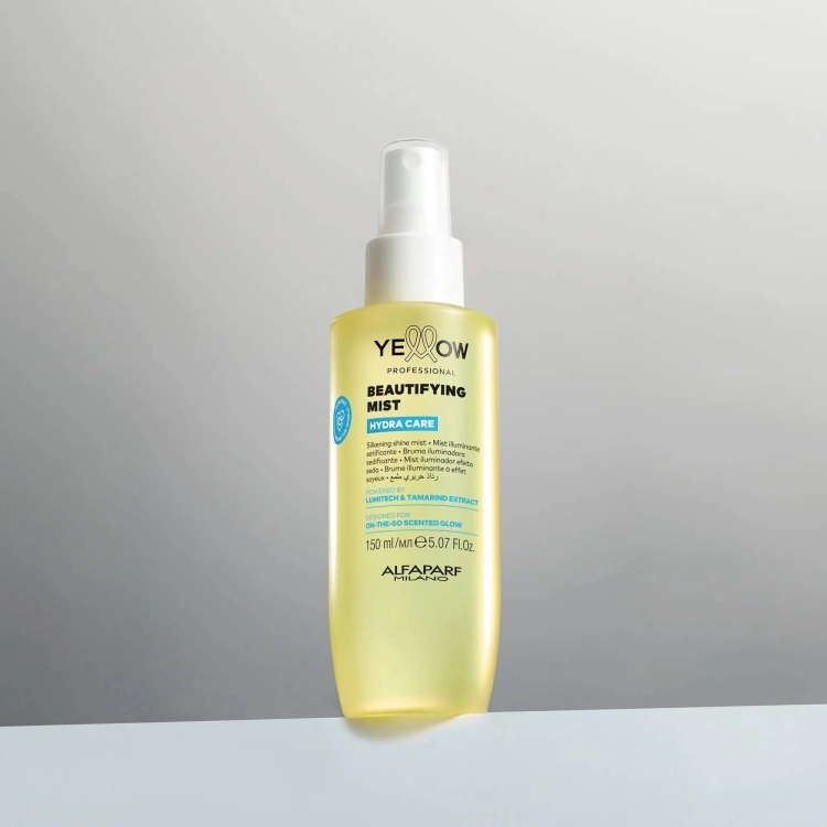 Yellow glow beautifying mist Jedwabista mgiełka rozświetlająca do włosów 150ml.jpg